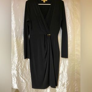 Michael Kors Wrap Dress Black M